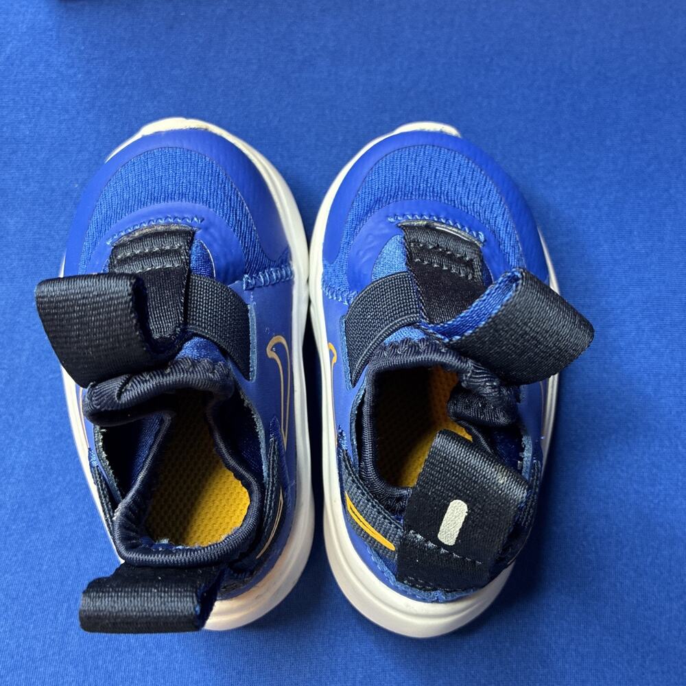 Nike Flex Plus Toddler Athletic Shoes Blue Yellow Size 3c CW7430-405 new in box - Picture 5 of 9